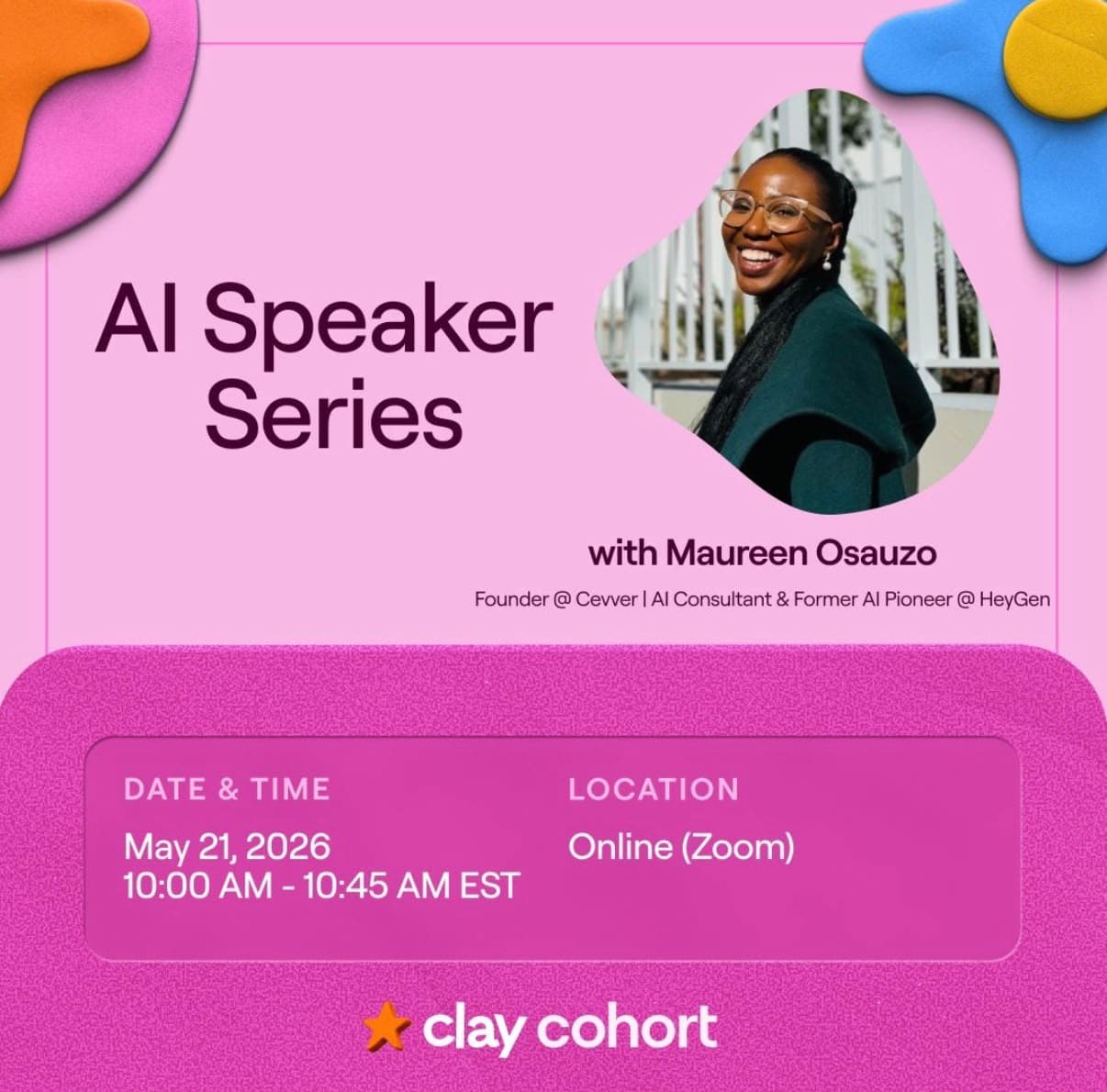 AI Speaker Series: Clay Cohort